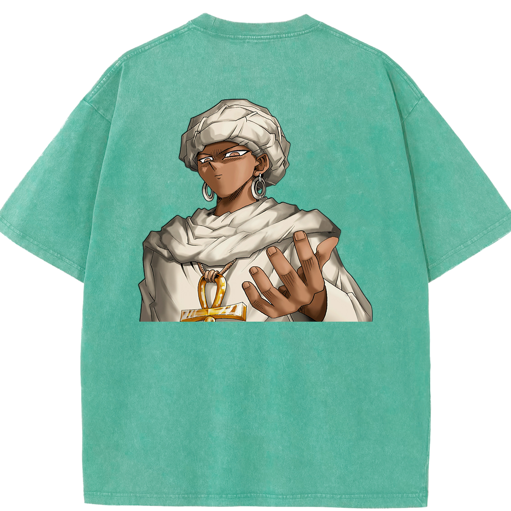 （画像用） 遊☆戯☆王 Yu-Gi-Oh! 綿100% ヴィンテージ風 半袖Tシャツ（背面プリント）